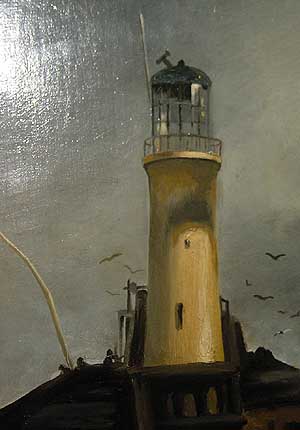 Detailansicht des Leuchtturms