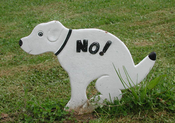 Bitte den Rasen reinhalten