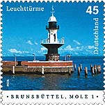 Briefmarke Mole Brunsbüttel 1