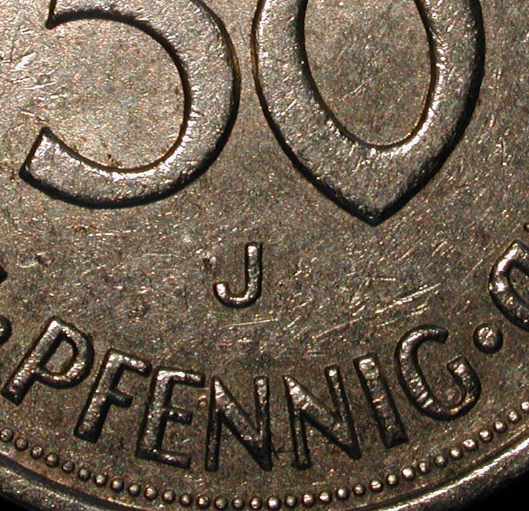 Ausschnitt 50 Pfennig